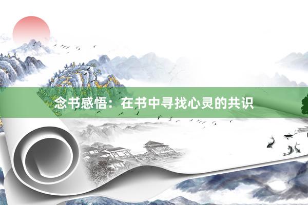 念书感悟：在书中寻找心灵的共识